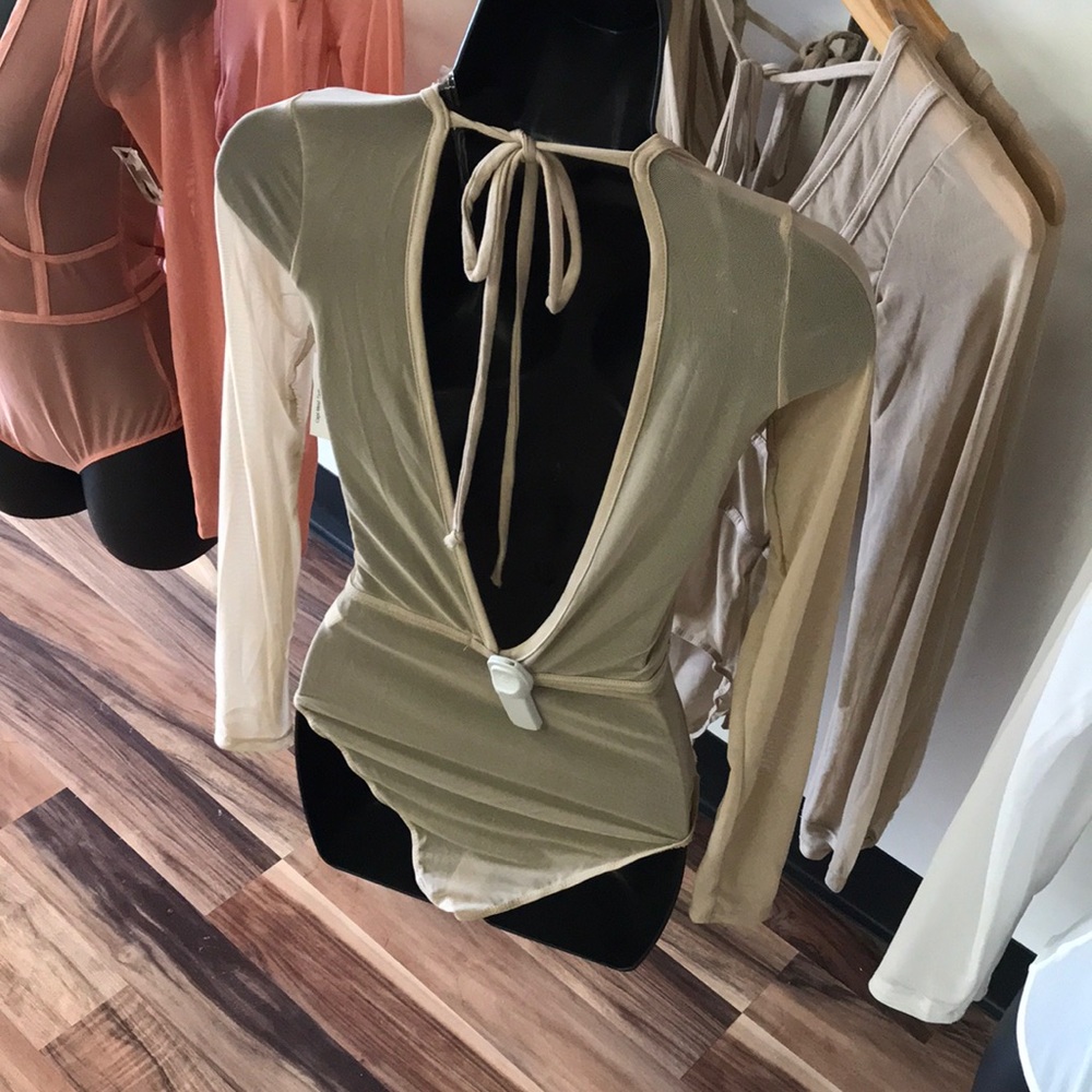 ‼️ Nude Mesh Bodysuit - Picture 3 of 6